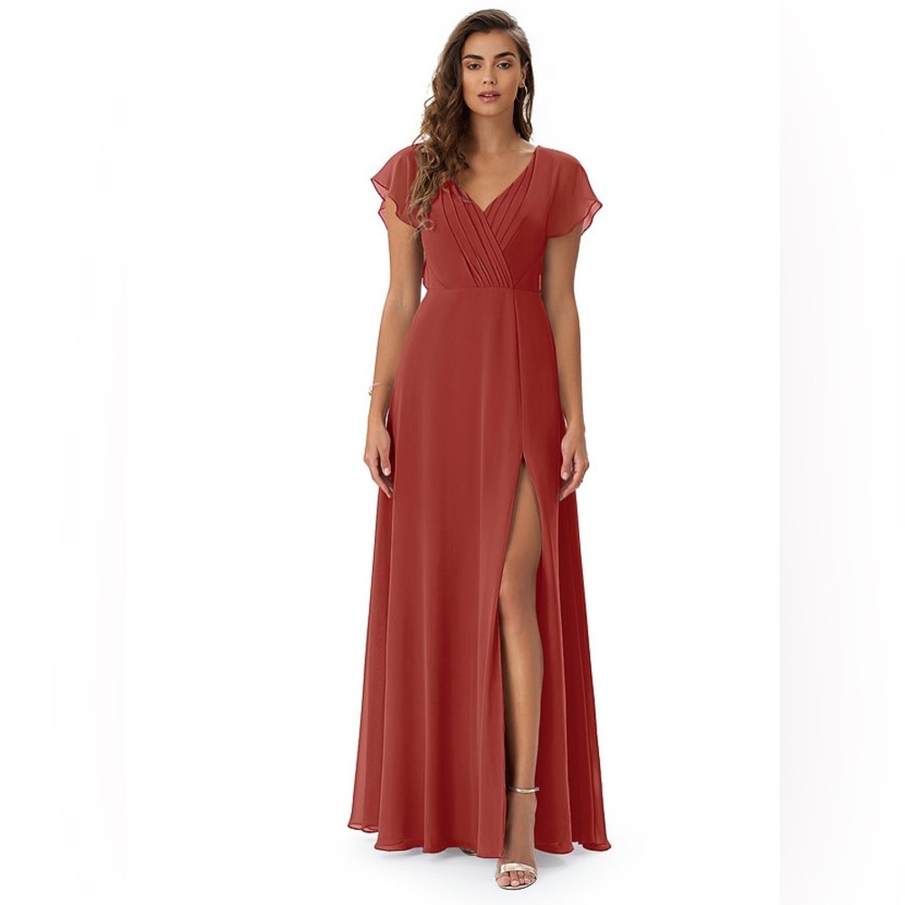 Azazie Rylee Dress Terra Cotta